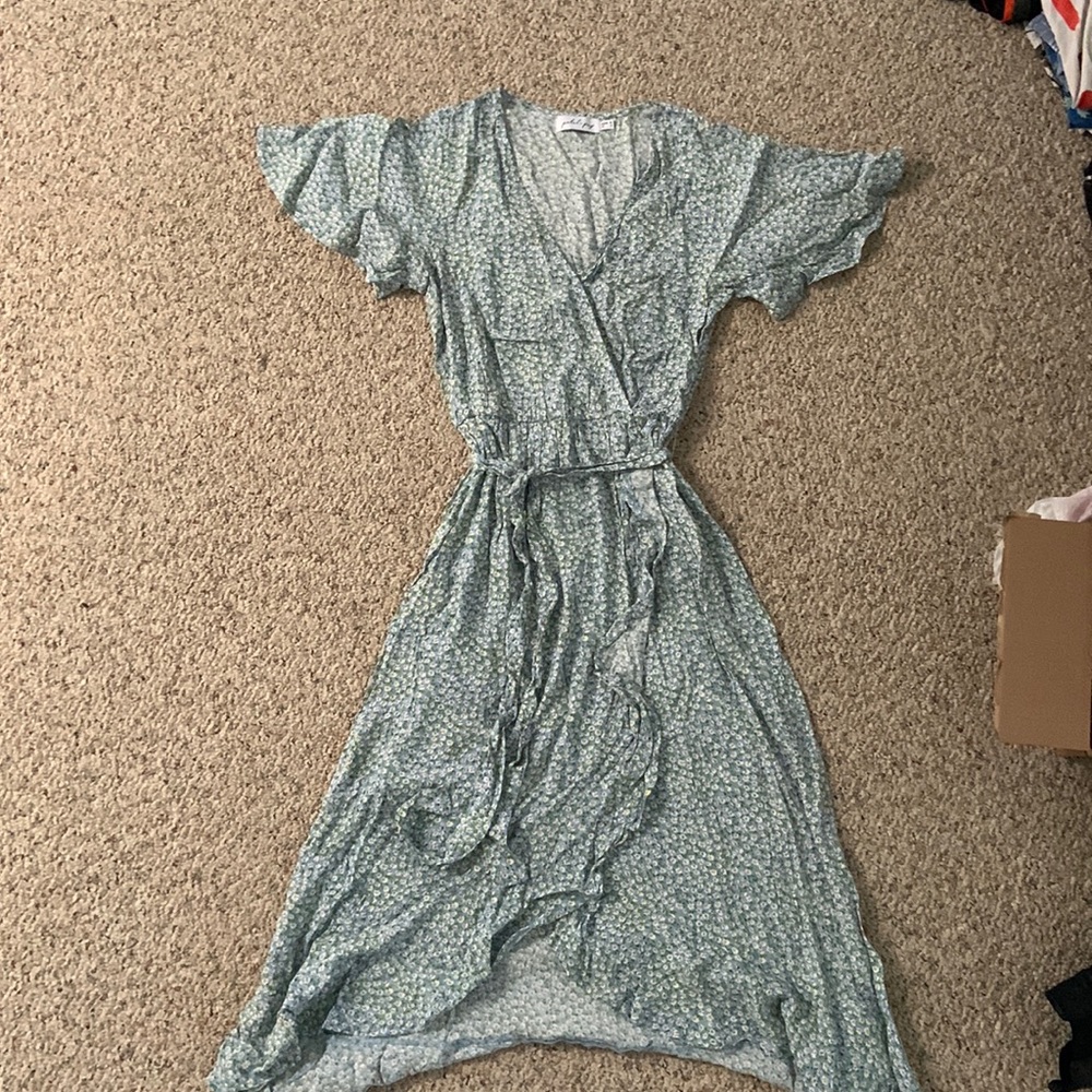 Daisy print sun dress